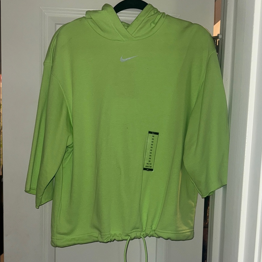 Nike Neon Green Pullover Hoodie.
